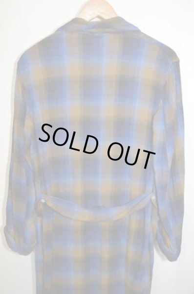 画像2: 60's TOWN CRAFT オンブレーレーヨンガウン sizeS (2)