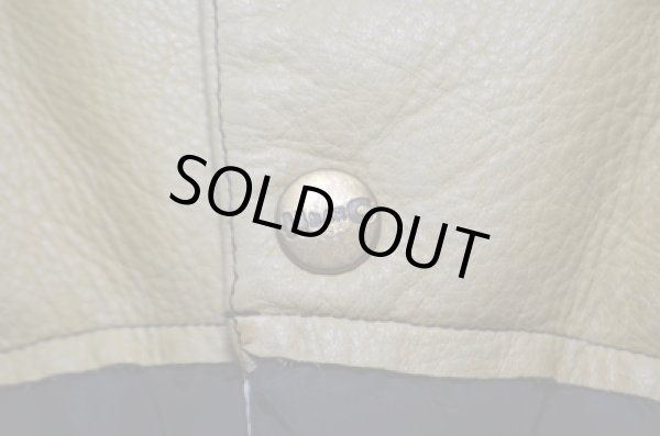 画像4: 70's HbarC レザーヨーク ダウンベスト BLK (4)