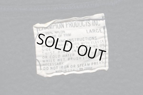 画像4: 60's チャンピオン ハーフジップパーカ “BLACK” (4)