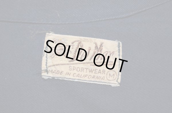 画像3: 40's DELMAR BLKレーヨンシャツ (3)