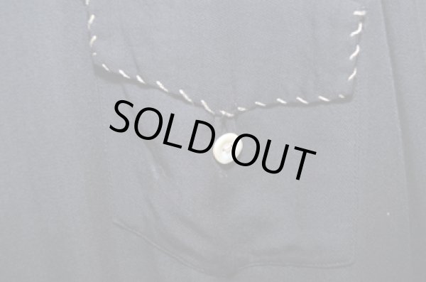 画像4: 40's DELMAR BLKレーヨンシャツ (4)