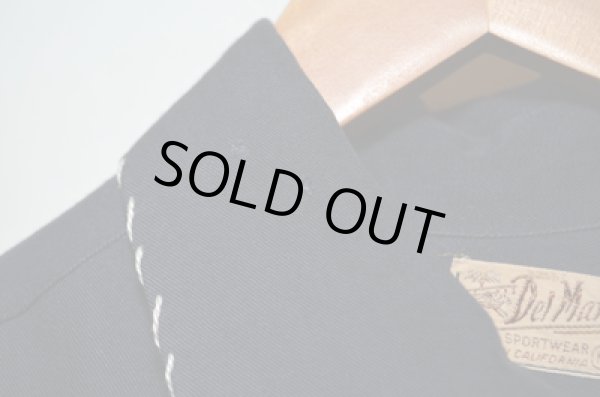 画像5: 40's DELMAR BLKレーヨンシャツ (5)