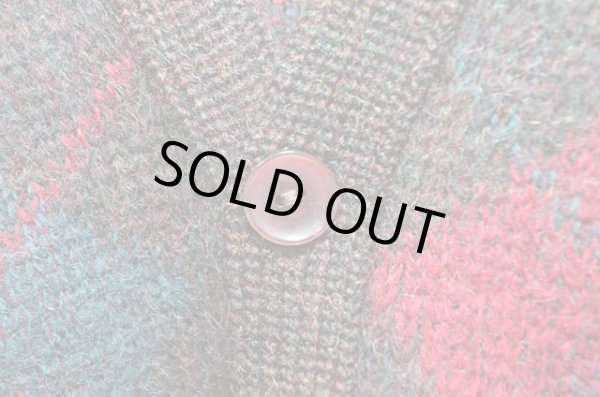 画像4: 60-70's Jantzen アーガイル柄モヘアカーディガン (4)