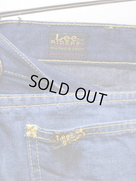 画像4: 60-70's Lee BLU-FAST スリムデニムパンツ (4)