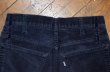 画像5: 80's Levi's519 コーデュロイパンツ ブラック TALON42 (5)