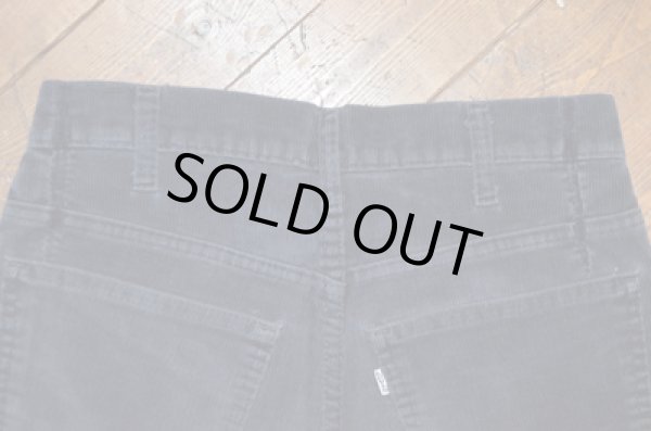 画像5: 80's Levi's519 コーデュロイパンツ ブラック TALON42 (5)