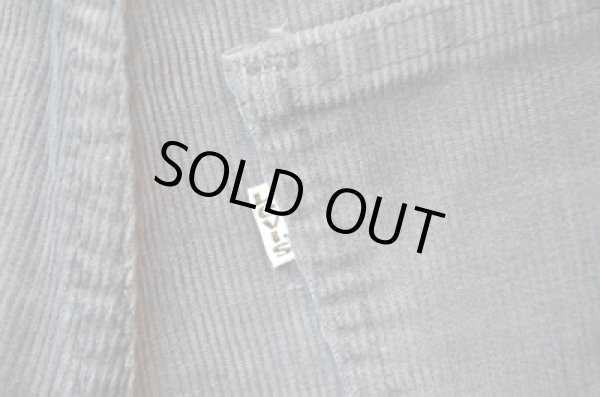 画像3: 80's Levi's519 コーデュロイパンツ ブラック TALON42 (3)