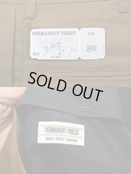 画像4: 60's PERMANENT PRESS テーパードパンツ (4)