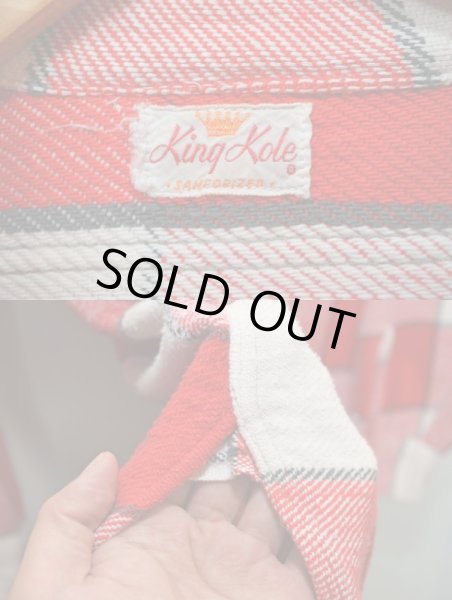 画像3: 50's King Kole マチ付きヘビーネルシャツ (3)