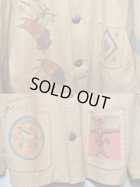 画像5: 1990年製 POLO COUNTRY ハンドペイントレザージャケット (5)