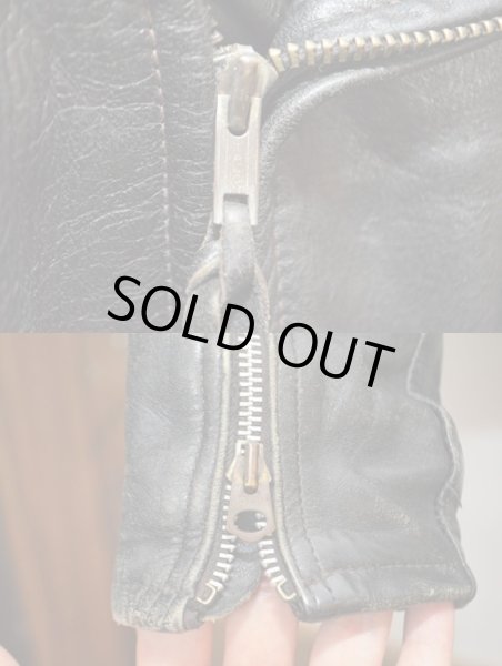 画像4: 40's star sportswear "KURLAND"ホースハイドレザーライダース (4)