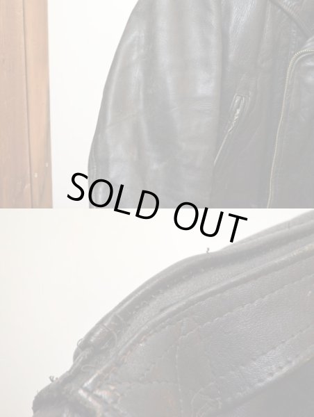 画像8: 40's star sportswear "KURLAND"ホースハイドレザーライダース (8)