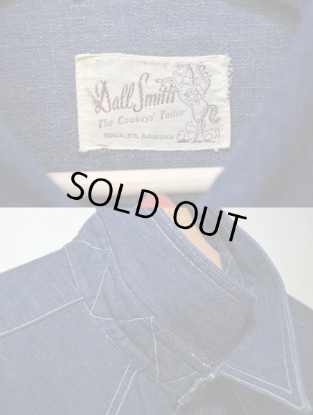 画像3: 40's Dall smith デニムウエスタンシャツ (3)