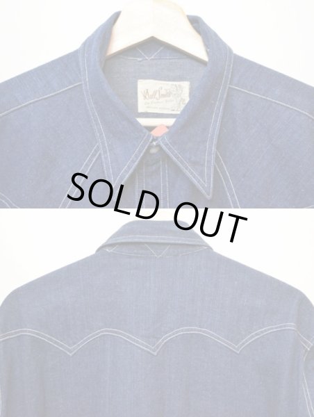 画像4: 40's Dall smith デニムウエスタンシャツ (4)