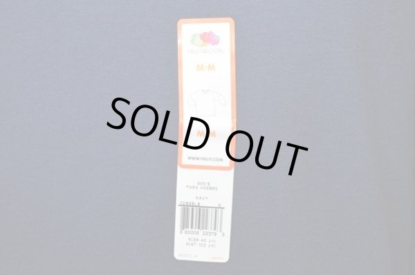 画像5: Fruit of the loom ヘビーウェート L/S Tシャツ NAVY (5)