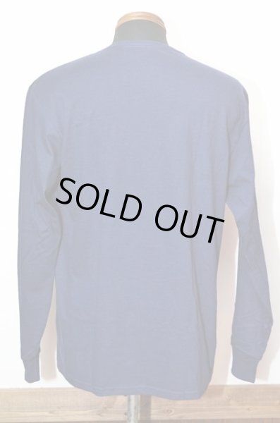 画像2: Fruit of the loom ヘビーウェート L/S Tシャツ NAVY (2)
