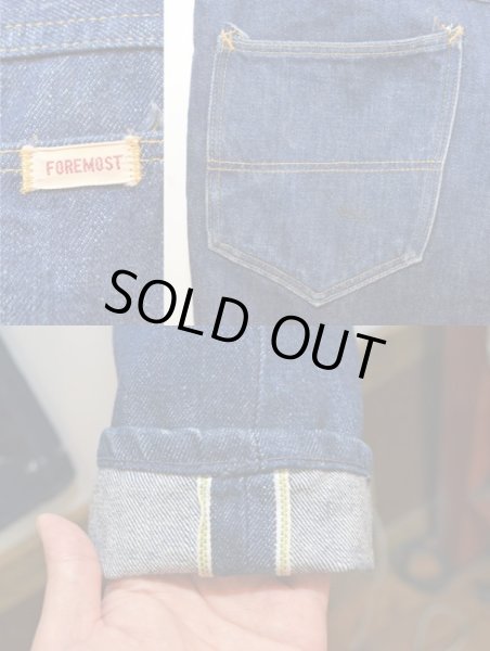 画像6: 50's FOREMOST 5PK デニムパンツ 真紺 (6)