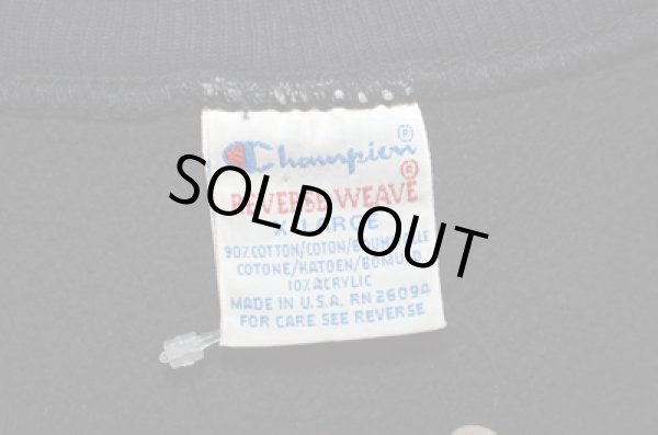 画像3: 90's champion リバースウィーブ スウェットシャツ "ブラック” (3)