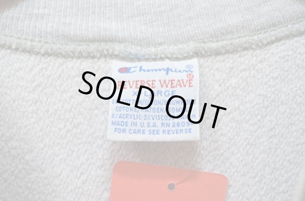 画像4: 90's Champion リバースウィーブスウェット “染み込み三段プリント” (4)