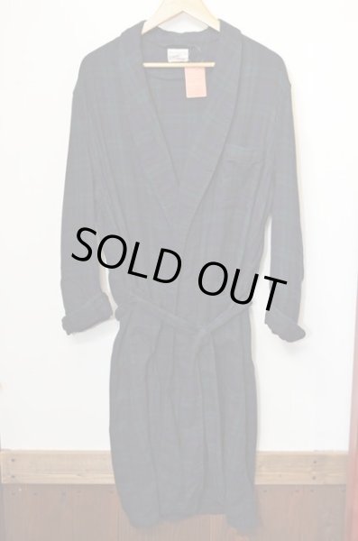 画像2: 60's Abercrombie & Fitch ブラックウォッチ柄ガウン (2)