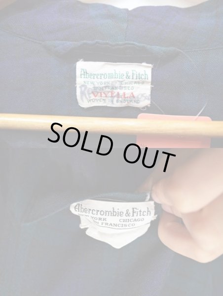 画像5: 60's Abercrombie & Fitch ブラックウォッチ柄ガウン (5)