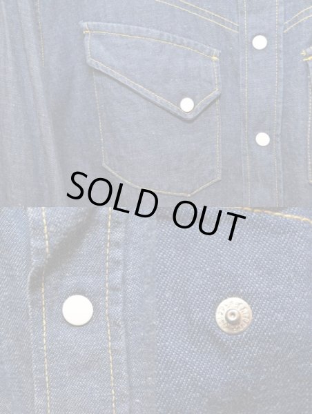 画像4: 50's〜60's ROEBUCKS デニムウエスタンシャツ (4)