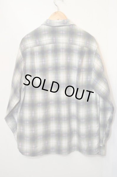 画像2: 60's TOWNCRAFT プリントネルシャツ "オンブレー" (2)