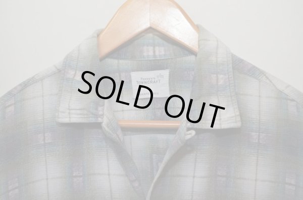 画像4: 60's TOWNCRAFT プリントネルシャツ "オンブレー" (4)