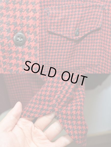 画像4: 40's J.O.BALLARD チンスト付きウールシャツ (4)