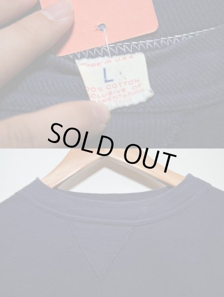 画像3: 60's RUSSELL 前V スウェットシャツ ナス紺 (3)