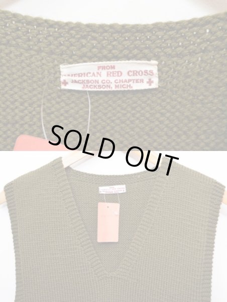 画像3: 40's American Red Cross ニットベスト (3)