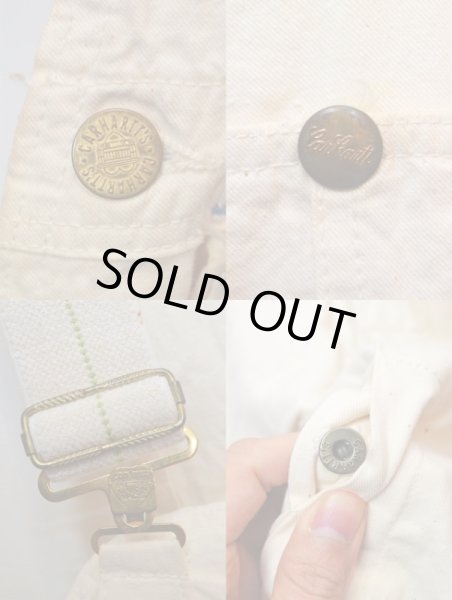 画像5: 50's Carhartt エプロン付きダブルニーオーバーオール (5)