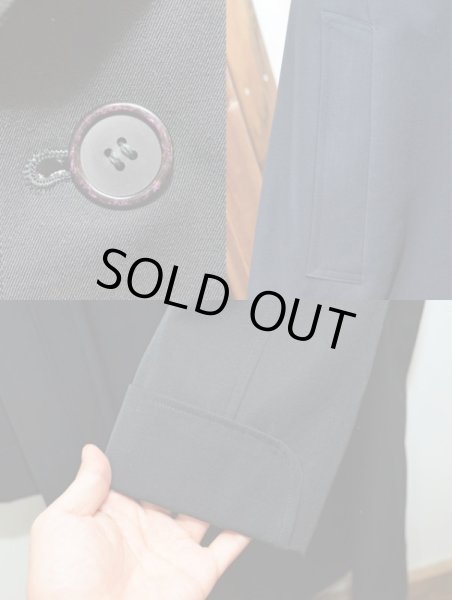 画像4: 60's ブラックステンカラーコート “DEADSTOCK” (4)