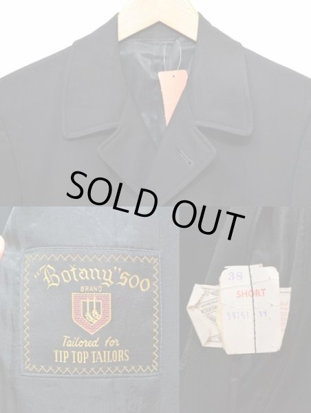 画像3: 60's ブラックステンカラーコート “DEADSTOCK” (3)