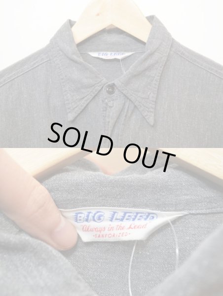 画像3: 50's BIG LEED 黒シャンブレーシャツ (3)