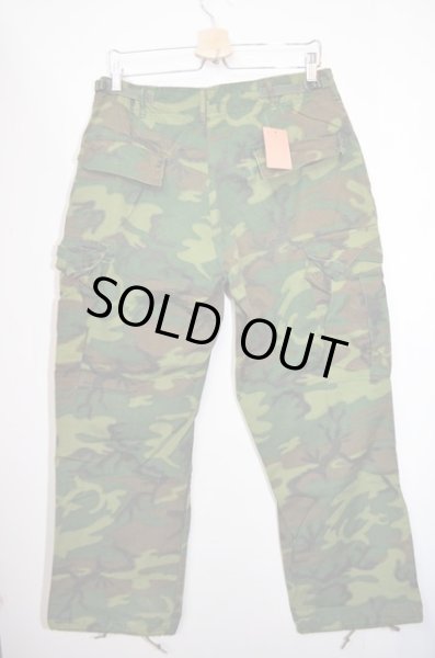 画像2: 68's US ARMY グリーンリーフカモ パンツ (2)