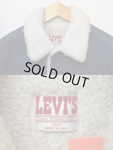 画像3: 80's Levi's デニムボアジャケット “濃紺” (3)