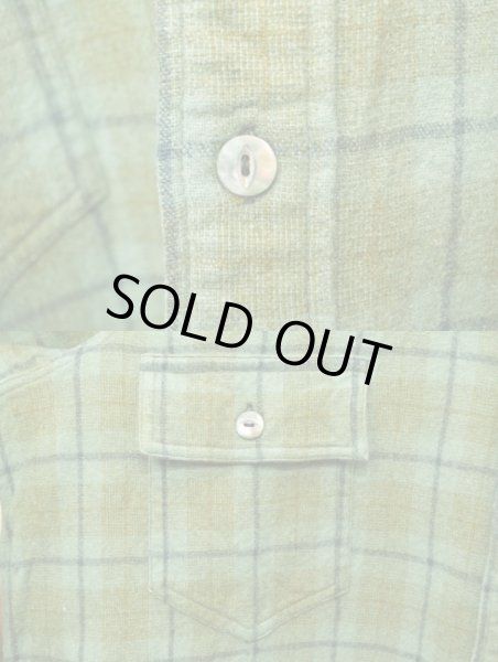 画像5: 30's Town & Country チンスト付きウールネルシャツ (5)