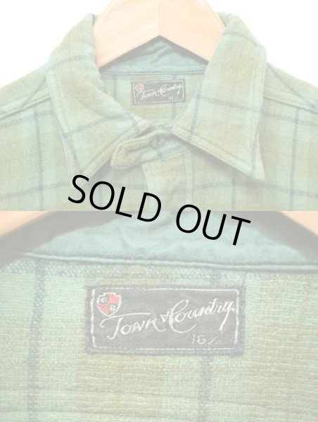 画像3: 30's Town & Country チンスト付きウールネルシャツ (3)