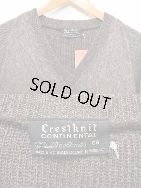 画像3: 60's Crestknit Vネックモヘアニット (3)