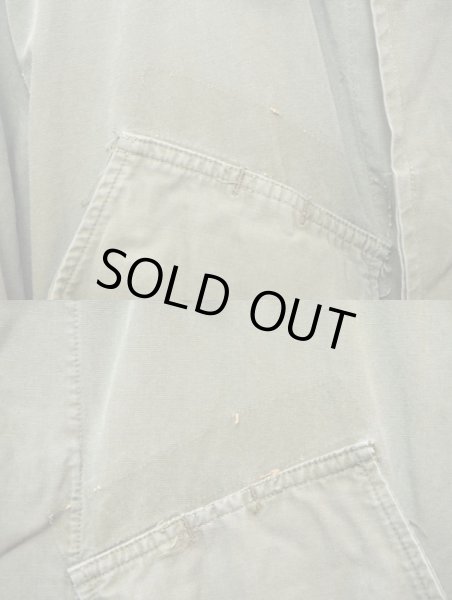 画像4: 67's US ARMY ファティーグジャケット ノンリップ (4)