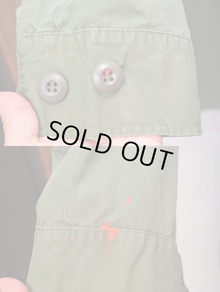 画像6: 67's US ARMY ファティーグジャケット ノンリップ (6)