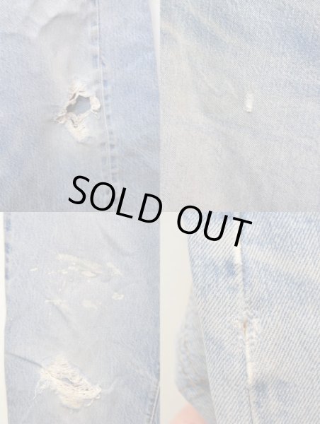 画像5: 70's Levi's 501 66後期 クラッシュデニム (5)