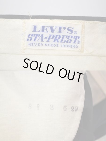 画像5: 70's Levi's STA-PREST テーパードパンツ “BLACK” (5)