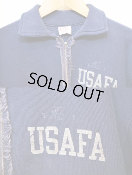 画像3: 70's Champion ハーフジップリバースウィーブスウェット “USAFA” (3)