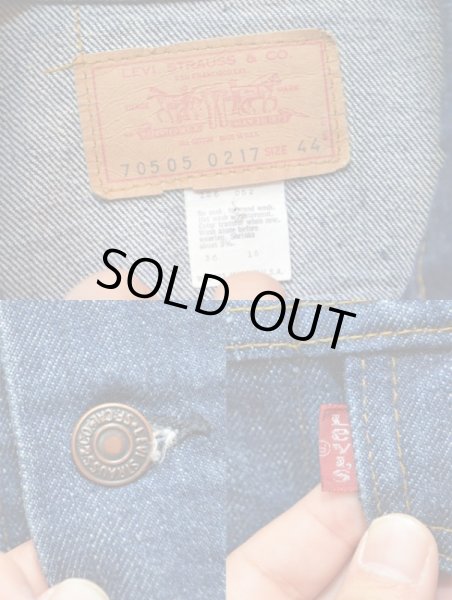 画像3: 70's Levi's70505 デニムジャケット 真紺 (3)