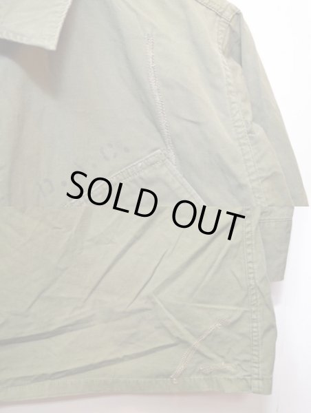 画像5: 60's US ARMY ファティーグジャケット ノンリップ (5)