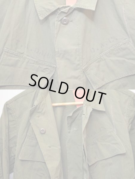 画像4: 60's US ARMY ファティーグジャケット ノンリップ (4)