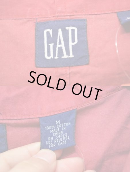 画像3: 90's GAP コットンアノラックパーカー ボーダー柄 (3)