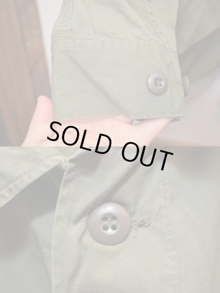 画像6: 60's US ARMY ファティーグジャケット ノンリップ (6)